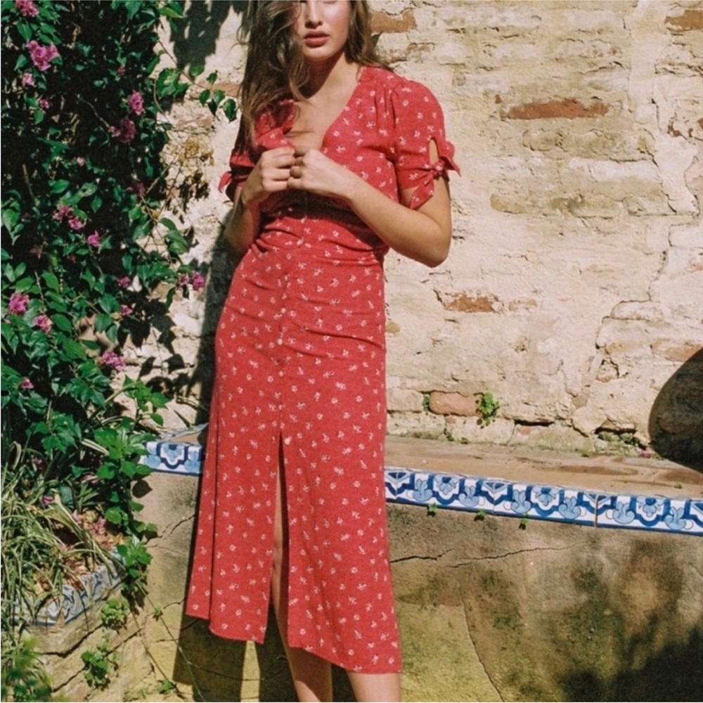Rouje Red Floral Dress